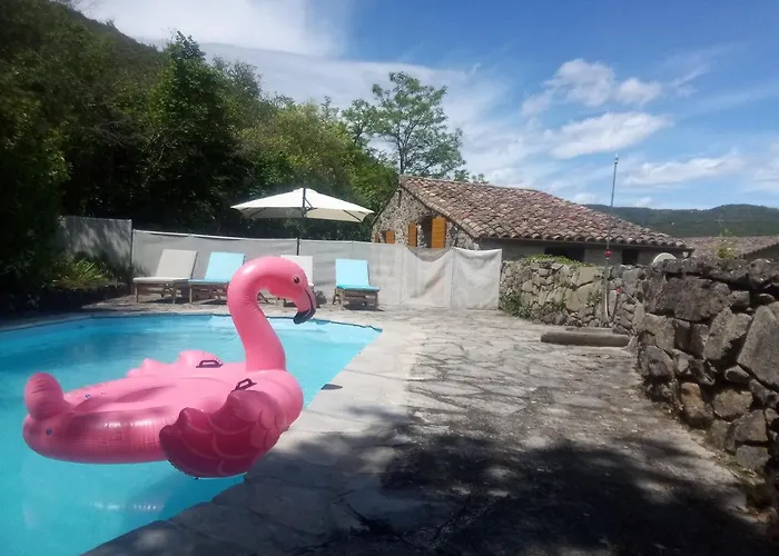 Maison De Charme 3 Etoiles Dans Les Cevennes Avec Terrasse Et Piscine Privee *